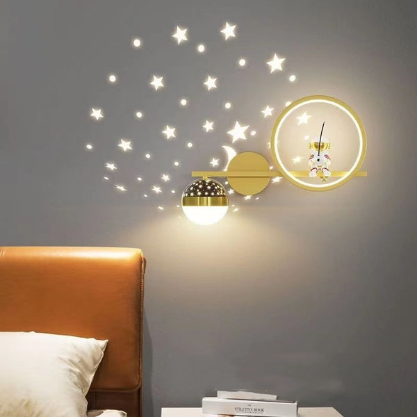 “Astronaut LED Wall Lamp for Kids’ Room