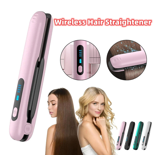 “Wireless 2-in-1 Hair Straightener & Curler USB”