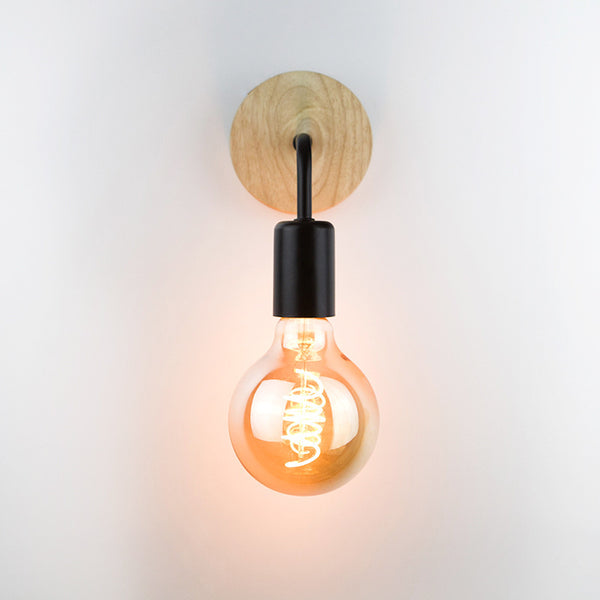 “Modern Minimalist Wrought Iron Wall Lamp