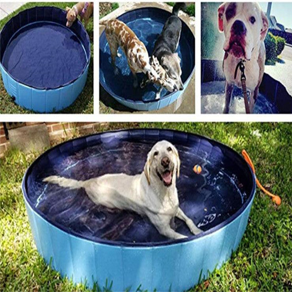 “Foldable Dog Swimming Pool