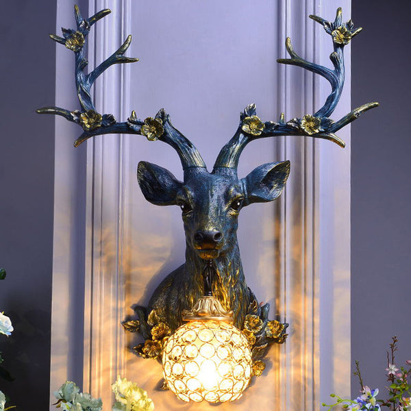 “Lucky Antlers Wall Lamp