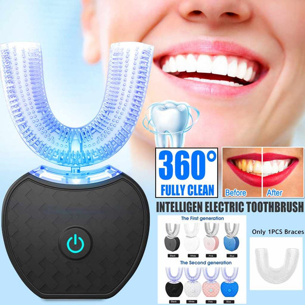 360° Automatic Electric Toothbrush with Blue Light”
