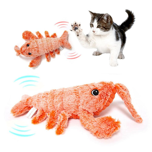 Electric Jumping Shrimp Cat Toy –